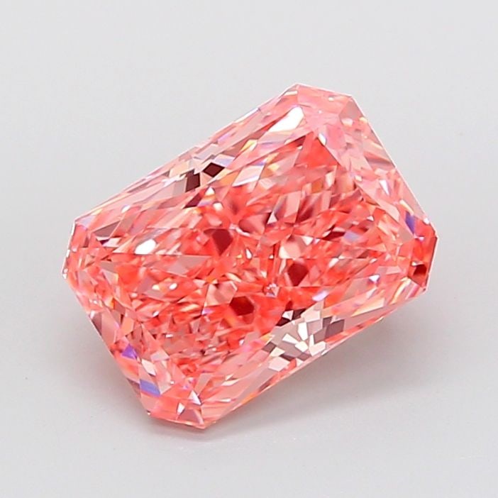 Loose Diamond - RADIANT 5.02ct Fancy Vivid Pink VS1: Loose Diamond - RADIANT 5.02ct Fancy Vivid Pink VS1 Source: This is a real non-mined Diamond that has been grown in a lab Shape: RADIANT Carats: 5.02 Color: Fancy Vivid Pink Certification: IGI Video: