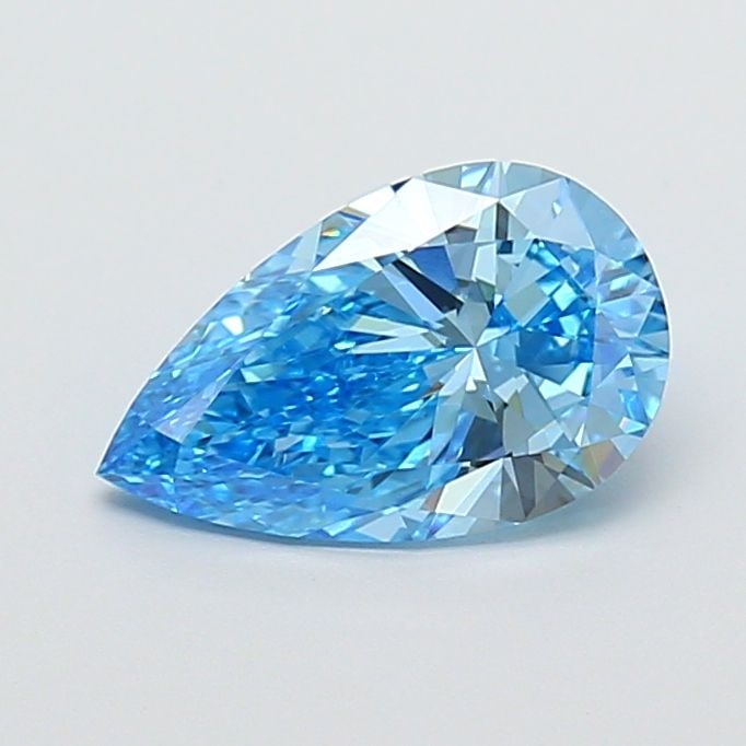 Loose Diamond - PEAR 1.56ct Fancy Vivid Blue VVS2: Loose Diamond - PEAR 1.56ct Fancy Vivid Blue VVS2 Source: This is a real non-mined Diamond that has been grown in a lab Shape: PEAR Carats: 1.56 Color: Fancy Vivid Blue Certification: IGI Video: