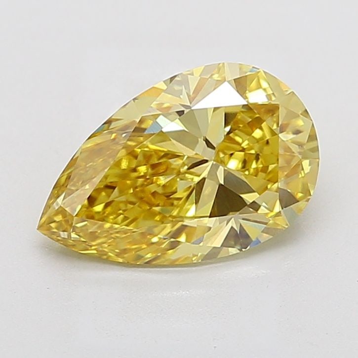 Loose Diamond - PEAR 3.0ct Fancy Intense Yellow VVS2: Loose Diamond - PEAR 3.0ct Fancy Intense Yellow VVS2 Source: This is a real non-mined Diamond that has been grown in a lab Shape: PEAR Carats: 3.0 Color: Fancy Intense Yellow Certification: IGI