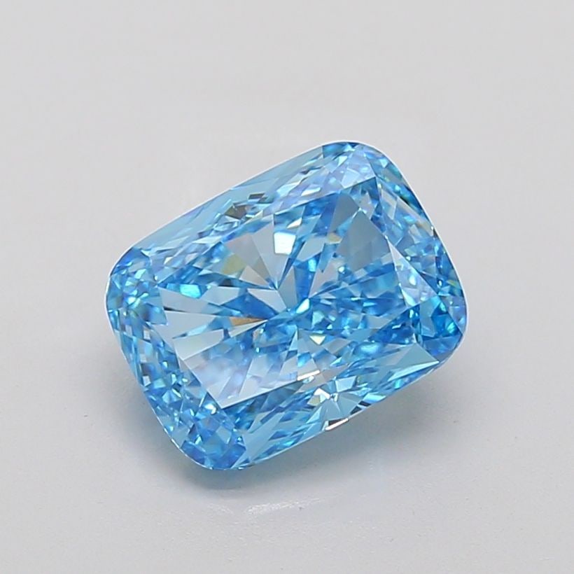 Loose Diamond - CUSHION MODIFIED 4.53ct Fancy Vivid Blue VVS1: Loose Diamond - CUSHION MODIFIED 4.53ct Fancy Vivid Blue VVS1 Source: This is a real non-mined Diamond that has been grown in a lab Shape: CUSHION MODIFIED Carats: 4.53 Color: Fancy Vivid Blue Certifi