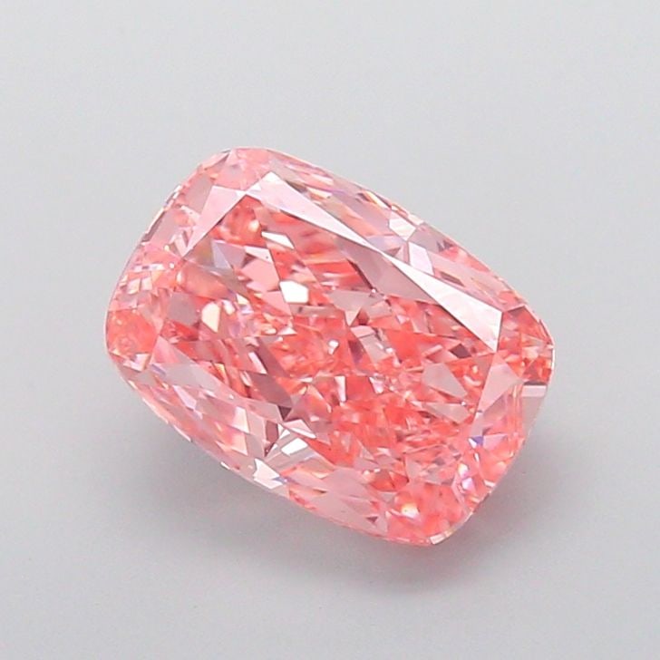 Loose Diamond - CUSHION MODIFIED 3.03ct Fancy Vivid Pink VS1: Loose Diamond - CUSHION MODIFIED 3.03ct Fancy Vivid Pink VS1 Source: This is a real non-mined Diamond that has been grown in a lab Shape: CUSHION MODIFIED Carats: 3.03 Color: Fancy Vivid Pink Certific