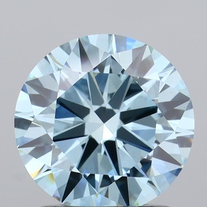 Loose Diamond - ROUND 1.31ct Fancy Vivid Blue VS1: Loose Diamond - ROUND 1.31ct Fancy Vivid Blue VS1 Source: This is a real non-mined Diamond that has been grown in a lab Shape: ROUND Carats: 1.31 Color: Fancy Vivid Blue Certification: IGI Video: