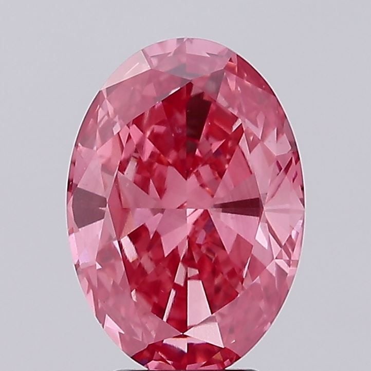 Loose Diamond - OVAL 4.5ct Fancy Vivid Pink VS1: Loose Diamond - OVAL 4.5ct Fancy Vivid Pink VS1 Source: This is a real non-mined Diamond that has been grown in a lab Shape: OVAL Carats: 4.5 Color: Fancy Vivid Pink Certification: IGI Video: