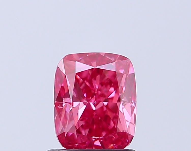 Loose Diamond - CUSHION MODIFIED 1.0ct Fancy Vivid Pink VS2: Loose Diamond - CUSHION MODIFIED 1.0ct Fancy Vivid Pink VS2 Source: This is a real non-mined Diamond that has been grown in a lab Shape: CUSHION MODIFIED Carats: 1.0 Color: Fancy Vivid Pink Certificat