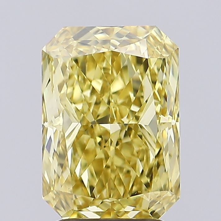 Loose Diamond - RADIANT 3.0ct Fancy Intense Yellow VS1: Loose Diamond - RADIANT 3.0ct Fancy Intense Yellow VS1 Source: This is a real non-mined Diamond that has been grown in a lab Shape: RADIANT Carats: 3.0 Color: Fancy Intense Yellow Certification: IGI V