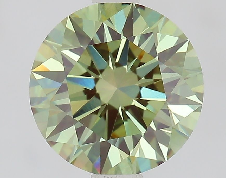 Loose Diamond - ROUND 1.6ct Fancy Vivid Green VVS2: Loose Diamond - ROUND 1.6ct Fancy Vivid Green VVS2 Source: This is a real non-mined Diamond that has been grown in a lab Shape: ROUND Carats: 1.6 Color: Fancy Vivid Green Certification: IGI Video: