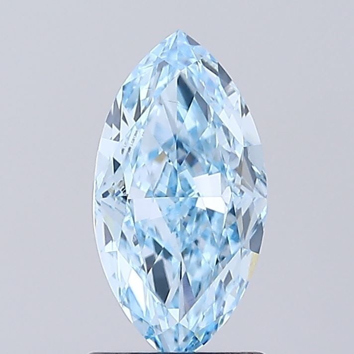 Loose Diamond - MARQUISE 1.41ct Fancy Vivid Blue VVS2: Loose Diamond - MARQUISE 1.41ct Fancy Vivid Blue VVS2 Source: This is a real non-mined Diamond that has been grown in a lab Shape: MARQUISE Carats: 1.41 Color: Fancy Vivid Blue Certification: IGI Vide
