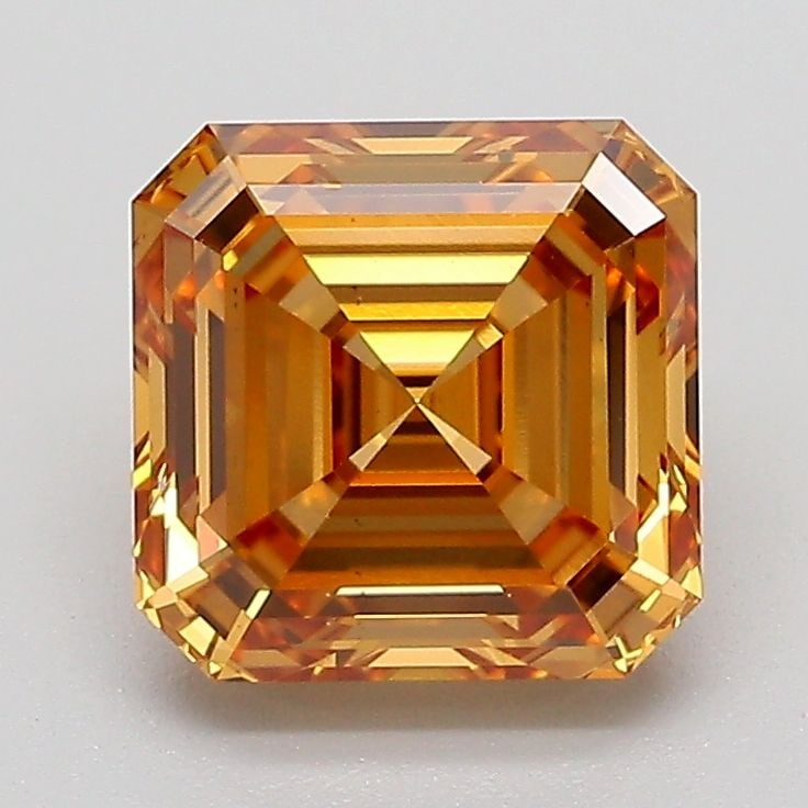 Loose Diamond - ASSCHER 2.16ct Fancy Brown Yellow VS1: Loose Diamond - ASSCHER 2.16ct Fancy Brown Yellow VS1 Source: This is a real non-mined Diamond that has been grown in a lab Shape: ASSCHER Carats: 2.16 Color: Fancy Brown Yellow Certification: IGI Vid