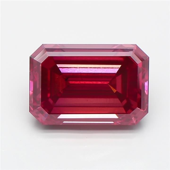 Loose Diamond - EMERALD 5.42ct Fancy Deep Pink VS2: Loose Diamond - EMERALD 5.42ct Fancy Deep Pink VS2 Source: This is a real non-mined Diamond that has been grown in a lab Shape: EMERALD Carats: 5.42 Color: Fancy Deep Pink Certification: IGI Video:
