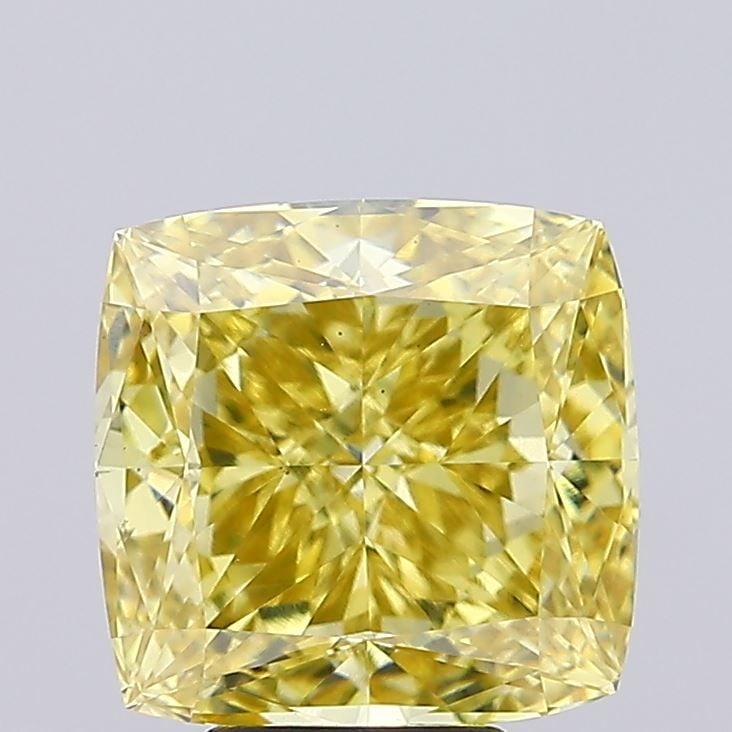 Loose Diamond - CUSHION MODIFIED 6.25ct Fancy Intense Yellow VS1: Loose Diamond - CUSHION MODIFIED 6.25ct Fancy Intense Yellow VS1 Source: This is a real non-mined Diamond that has been grown in a lab Shape: CUSHION MODIFIED Carats: 6.25 Color: Fancy Intense Yellow 
