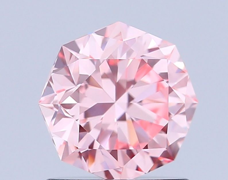 Loose Diamond - OCTAGONAL 1.07ct Fancy Intense Pink VVS2: Loose Diamond - OCTAGONAL 1.07ct Fancy Intense Pink VVS2 Source: This is a real non-mined Diamond that has been grown in a lab Shape: OCTAGONAL Carats: 1.07 Color: Fancy Intense Pink Certification: IG