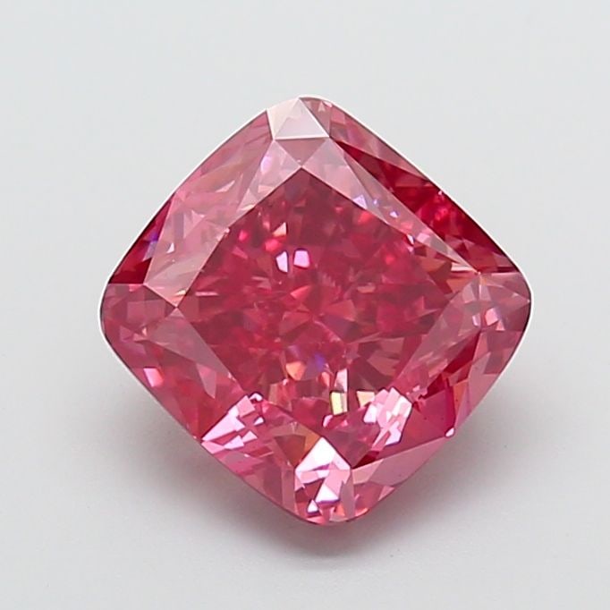 Loose Diamond - CUSHION MODIFIED 4.04ct Fancy Vivid Pink VS2: Loose Diamond - CUSHION MODIFIED 4.04ct Fancy Vivid Pink VS2 Source: This is a real non-mined Diamond that has been grown in a lab Shape: CUSHION MODIFIED Carats: 4.04 Color: Fancy Vivid Pink Certific