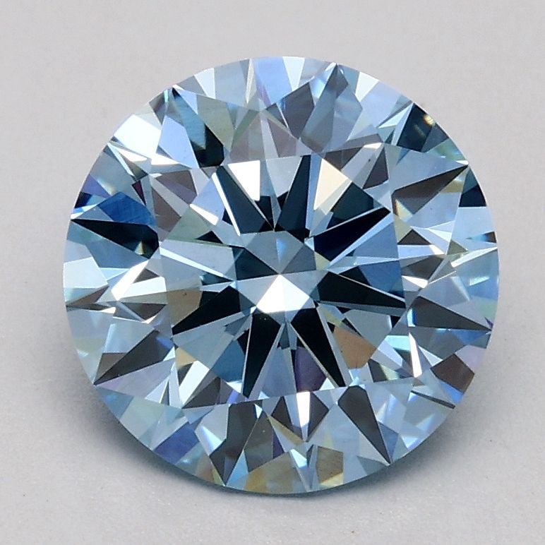 Ideal Loose Diamond - ROUND 1.55ct Fancy Blue VS1: Ideal Loose Diamond - ROUND 1.55ct Fancy Blue VS1 Source: This is a real non-mined Diamond that has been grown in a lab Shape: ROUND Carats: 1.55 Color: Fancy Blue Certification: IGI Video: