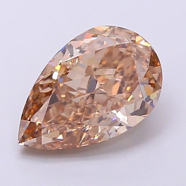 Loose Diamond - PEAR 2.05ct Fancy Light Brown VVS2: Loose Diamond - PEAR 2.05ct Fancy Light Brown VVS2 Source: This is a real non-mined Diamond that has been grown in a lab Shape: PEAR Carats: 2.05 Color: Fancy Light Brown Certification: IGI The Diamon