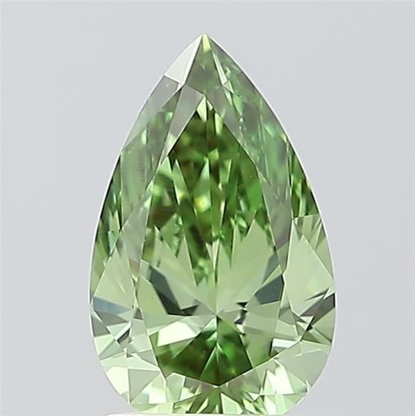 Loose Diamond - PEAR 1.5ct Fancy Vivid Green VVS2: Loose Diamond - PEAR 1.5ct Fancy Vivid Green VVS2 Source: This is a real non-mined Diamond that has been grown in a lab Shape: PEAR Carats: 1.5 Color: Fancy Vivid Green Certification: IGI Video: