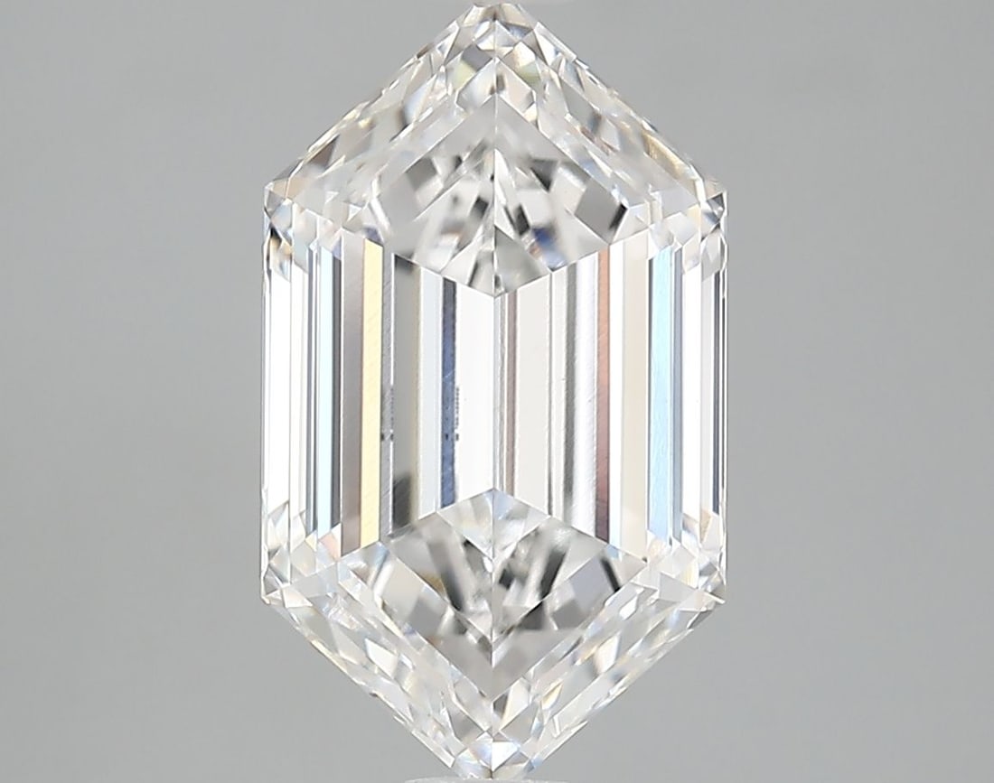 Loose Diamond - HEXAGONAL 4.1ct E VVS1: Loose Diamond - HEXAGONAL 4.1ct E VVS1 Source: This is a real non-mined Diamond that has been grown in a lab Shape: HEXAGONAL Carats: 4.1 Color: E Clarity: VVS1 Certification: IGI Video: