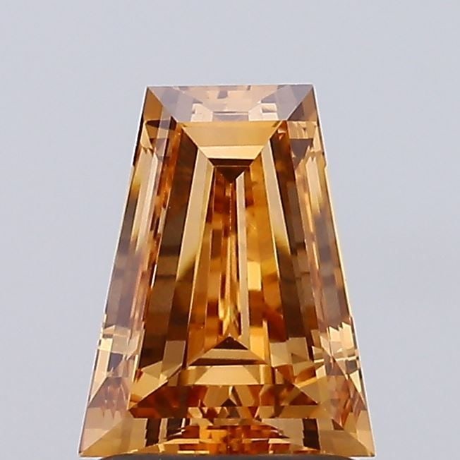 Loose Diamond - TAPERED BAGUETTE 1.35ct Fancy Brown VVS2: Loose Diamond - TAPERED BAGUETTE 1.35ct Fancy Brown VVS2 Source: This is a real non-mined Diamond that has been grown in a lab Shape: TAPERED BAGUETTE Carats: 1.35 Color: Fancy Brown Certification: IG