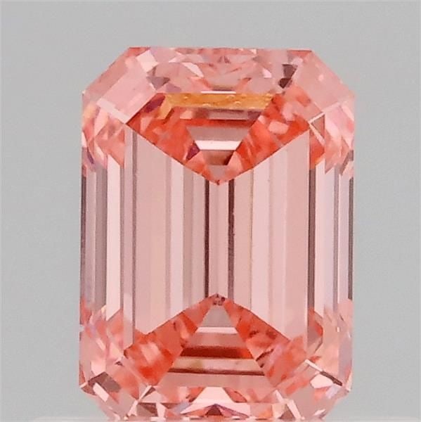 Loose Diamond - EMERALD 0.59ct Fancy Intense Pink VVS2: Loose Diamond - EMERALD 0.59ct Fancy Intense Pink VVS2 Source: This is a real non-mined Diamond that has been grown in a lab Shape: EMERALD Carats: 0.59 Color: Fancy Intense Pink Certification: IGI Vi