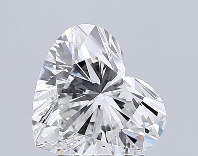 Loose Diamond - HEART 2.56ct F VS1: Loose Diamond - HEART 2.56ct F VS1 Source: This is a real non-mined Diamond that has been grown in a lab Shape: HEART Carats: 2.56 Color: F Clarity: VS1 Certification: GIA Video: