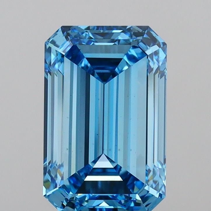 Loose Diamond - EMERALD 4.02ct Fancy Vivid Blue VS1: Loose Diamond - EMERALD 4.02ct Fancy Vivid Blue VS1 Source: This is a real non-mined Diamond that has been grown in a lab Shape: EMERALD Carats: 4.02 Color: Fancy Vivid Blue Certification: IGI Video: