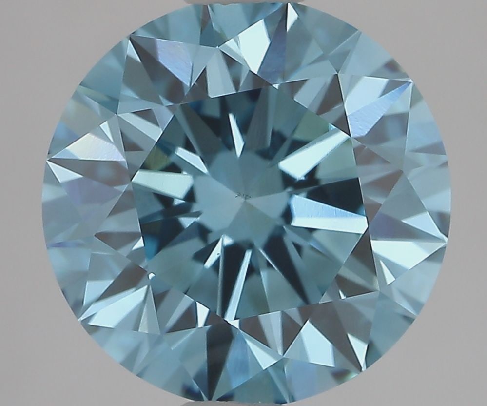 Ideal Loose Diamond - ROUND 3.02ct Fancy Vivid Blue VS1: Ideal Loose Diamond - ROUND 3.02ct Fancy Vivid Blue VS1 Source: This is a real non-mined Diamond that has been grown in a lab Shape: ROUND Carats: 3.02 Color: Fancy Vivid Blue Certification: IGI Video