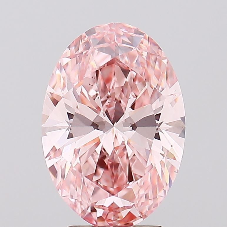 Loose Diamond - OVAL 3.54ct Fancy Vivid Pink VS2: Loose Diamond - OVAL 3.54ct Fancy Vivid Pink VS2 Source: This is a real non-mined Diamond that has been grown in a lab Shape: OVAL Carats: 3.54 Color: Fancy Vivid Pink Certification: IGI Video: