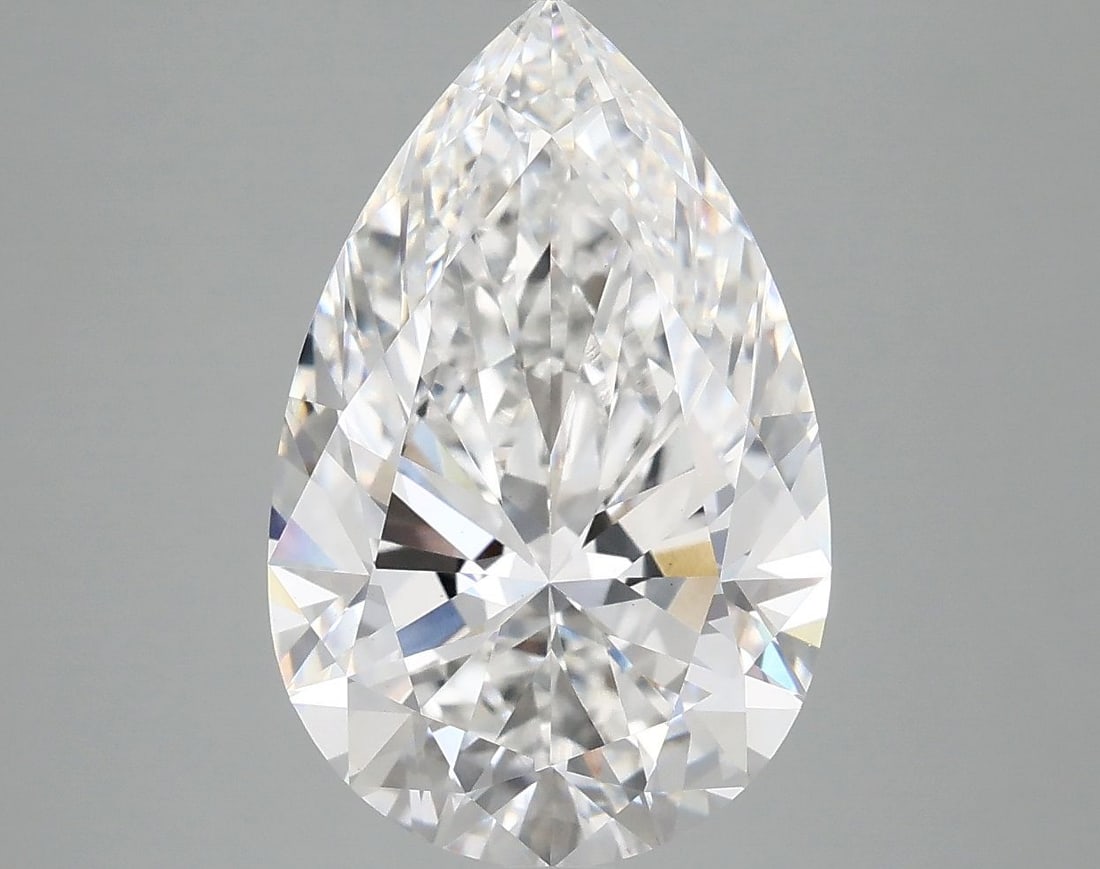 Loose Diamond - PEAR 5.08ct E VVS2: Loose Diamond - PEAR 5.08ct E VVS2 Source: This is a real non-mined Diamond that has been grown in a lab Shape: PEAR Carats: 5.08 Color: E Clarity: VVS2 Certification: IGI The Diamond Depot Guarantee: