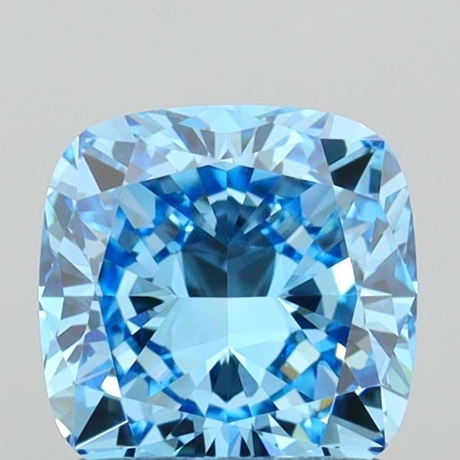 Loose Diamond - CUSHION MODIFIED 1.02ct Fancy Vivid Blue VVS2: Loose Diamond - CUSHION MODIFIED 1.02ct Fancy Vivid Blue VVS2 Source: This is a real non-mined Diamond that has been grown in a lab Shape: CUSHION MODIFIED Carats: 1.02 Color: Fancy Vivid Blue Certifi