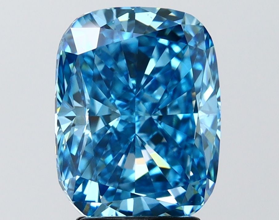Loose Diamond - CUSHION MODIFIED 4.01ct Fancy Vivid Blue VVS2: Loose Diamond - CUSHION MODIFIED 4.01ct Fancy Vivid Blue VVS2 Source: This is a real non-mined Diamond that has been grown in a lab Shape: CUSHION MODIFIED Carats: 4.01 Color: Fancy Vivid Blue Certifi