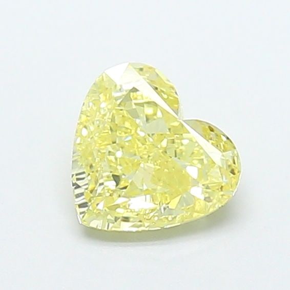 Loose Diamond - HEART 0.99ct Fancy Yellow VS2: Loose Diamond - HEART 0.99ct Fancy Yellow VS2 Source: This is a real non-mined Diamond that has been grown in a lab Shape: HEART Carats: 0.99 Color: Fancy Yellow Certification: IGI Video: