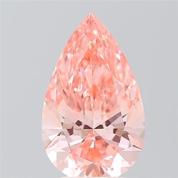 Loose Diamond - PEAR 3.05ct Fancy Vivid Pink VVS2: Loose Diamond - PEAR 3.05ct Fancy Vivid Pink VVS2 Source: This is a real non-mined Diamond that has been grown in a lab Shape: PEAR Carats: 3.05 Color: Fancy Vivid Pink Certification: IGI Video:
