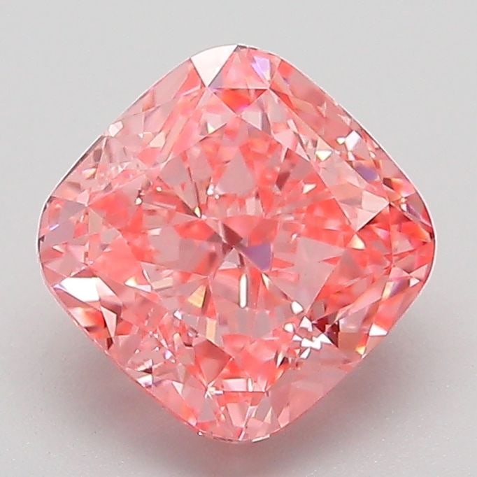 Loose Diamond - CUSHION MODIFIED 2.09ct Fancy Vivid Pink VVS2: Loose Diamond - CUSHION MODIFIED 2.09ct Fancy Vivid Pink VVS2 Source: This is a real non-mined Diamond that has been grown in a lab Shape: CUSHION MODIFIED Carats: 2.09 Color: Fancy Vivid Pink Certifi