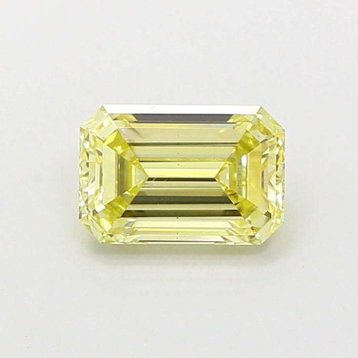 Loose Diamond - EMERALD 1.06ct Fancy Yellow VS2: Loose Diamond - EMERALD 1.06ct Fancy Yellow VS2 Source: This is a real non-mined Diamond that has been grown in a lab Shape: EMERALD Carats: 1.06 Color: Fancy Yellow Certification: IGI Video: