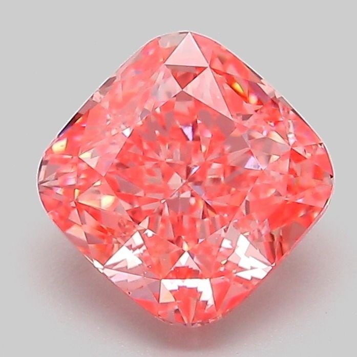 Loose Diamond - CUSHION MODIFIED 2.03ct Fancy Vivid Pink VS1: Loose Diamond - CUSHION MODIFIED 2.03ct Fancy Vivid Pink VS1 Source: This is a real non-mined Diamond that has been grown in a lab Shape: CUSHION MODIFIED Carats: 2.03 Color: Fancy Vivid Pink Certific