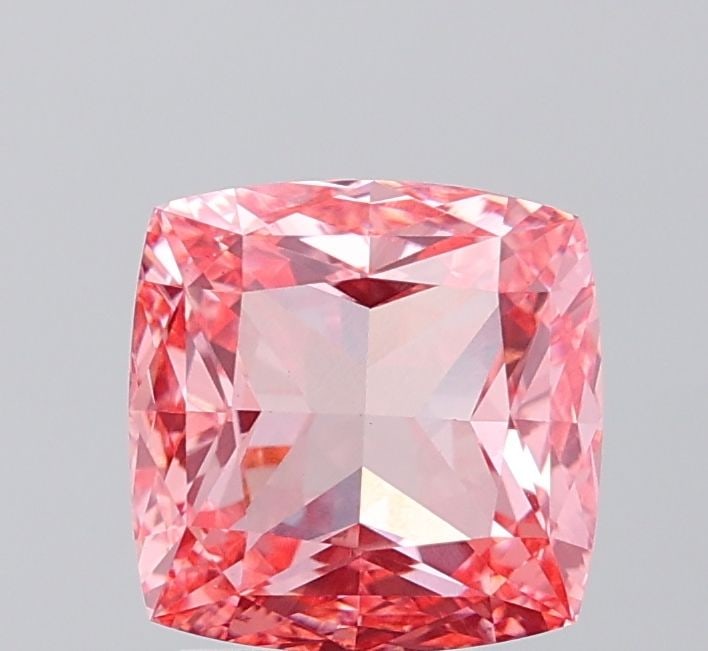 Loose Diamond - CUSHION MODIFIED 3.03ct Fancy Vivid Pink VS1: Loose Diamond - CUSHION MODIFIED 3.03ct Fancy Vivid Pink VS1 Source: This is a real non-mined Diamond that has been grown in a lab Shape: CUSHION MODIFIED Carats: 3.03 Color: Fancy Vivid Pink Certific