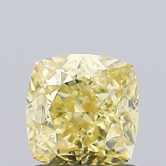 Loose Diamond - CUSHION MODIFIED 1.02ct Fancy Intense Yellow VS1: Loose Diamond - CUSHION MODIFIED 1.02ct Fancy Intense Yellow VS1 Source: This is a real non-mined Diamond that has been grown in a lab Shape: CUSHION MODIFIED Carats: 1.02 Color: Fancy Intense Yellow 