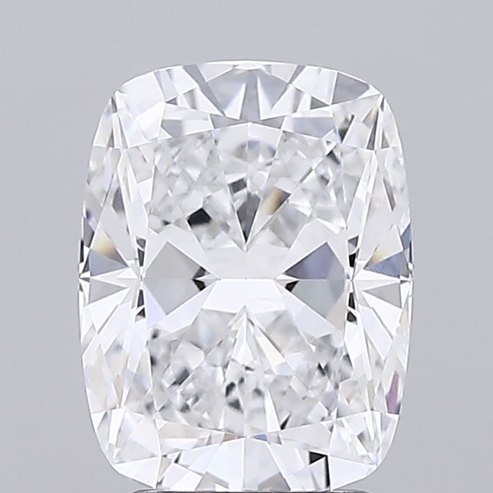 Loose Diamond - CUSHION BRILLIANT 2.82ct D VVS2: Loose Diamond - CUSHION BRILLIANT 2.82ct D VVS2 Source: This is a real non-mined Diamond that has been grown in a lab Shape: CUSHION BRILLIANT Carats: 2.82 Color: D Clarity: VVS2 Certification: GCAL V