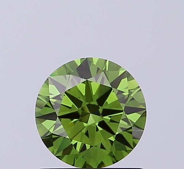 Loose Diamond - ROUND 1.03ct Fancy Vivid Green VVS2: Loose Diamond - ROUND 1.03ct Fancy Vivid Green VVS2 Source: This is a real non-mined Diamond that has been grown in a lab Shape: ROUND Carats: 1.03 Color: Fancy Vivid Green Certification: NONE Video: