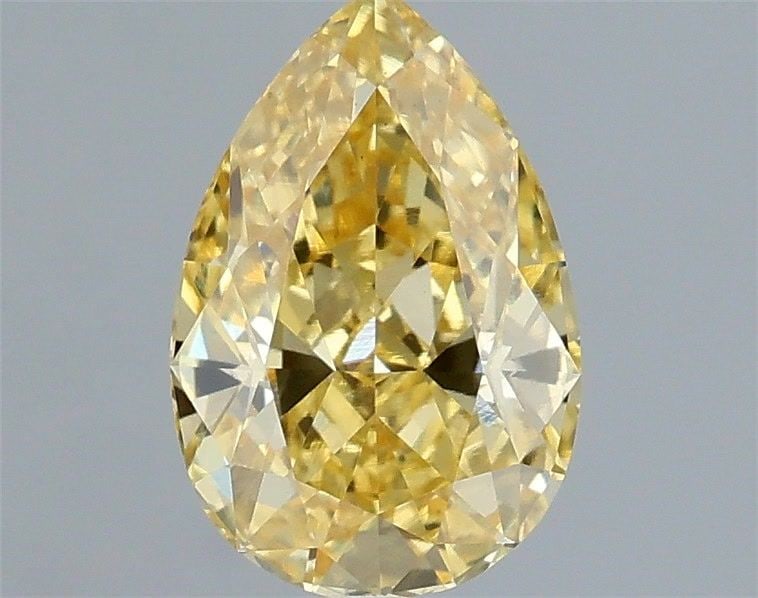 Loose Diamond - PEAR 1.05ct Fancy Vivid Yellow VS1: Loose Diamond - PEAR 1.05ct Fancy Vivid Yellow VS1 Source: This is a real non-mined Diamond that has been grown in a lab Shape: PEAR Carats: 1.05 Color: Fancy Vivid Yellow Certification: IGI Video: