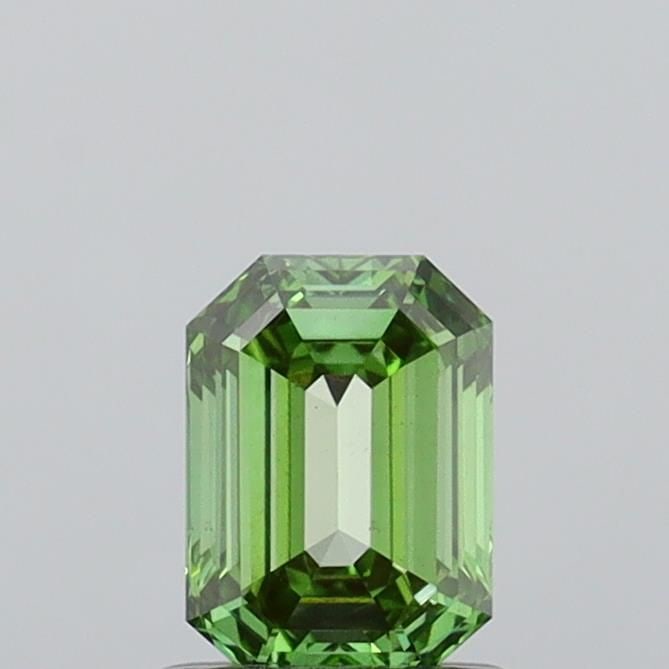 Loose Diamond - EMERALD 1.05ct Fancy Vivid Green VS1: Loose Diamond - EMERALD 1.05ct Fancy Vivid Green VS1 Source: This is a real non-mined Diamond that has been grown in a lab Shape: EMERALD Carats: 1.05 Color: Fancy Vivid Green Certification: IGI Video