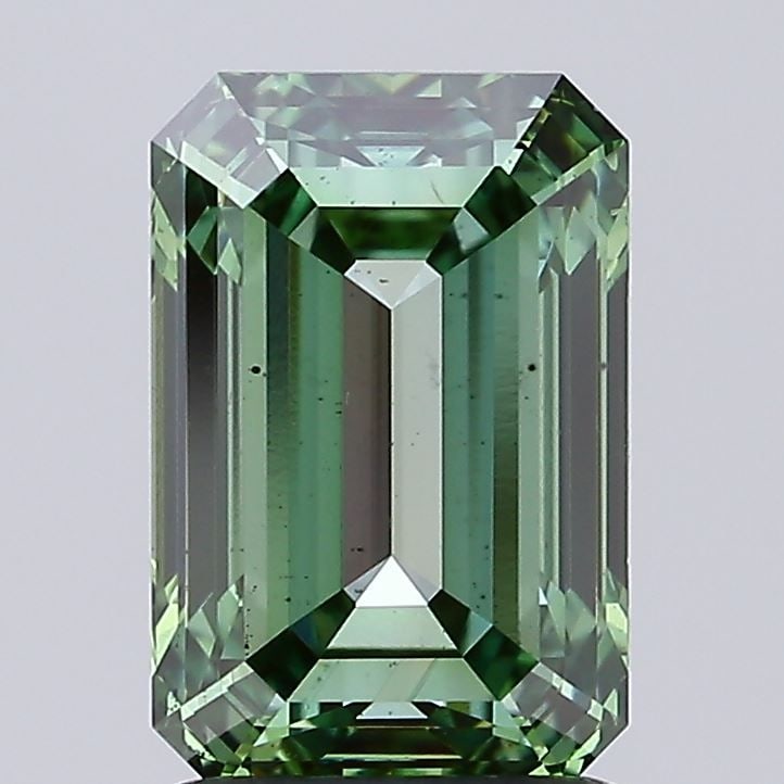 Loose Diamond - EMERALD 2.0ct Fancy Vivid Green SI1: Loose Diamond - EMERALD 2.0ct Fancy Vivid Green SI1 Source: This is a real non-mined Diamond that has been grown in a lab Shape: EMERALD Carats: 2.0 Color: Fancy Vivid Green Certification: IGI Video: