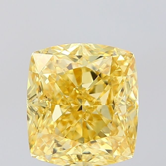 Loose Diamond - CUSHION MODIFIED 3.59ct Fancy Vivid Yellow VVS2: Loose Diamond - CUSHION MODIFIED 3.59ct Fancy Vivid Yellow VVS2 Source: This is a real non-mined Diamond that has been grown in a lab Shape: CUSHION MODIFIED Carats: 3.59 Color: Fancy Vivid Yellow Cer