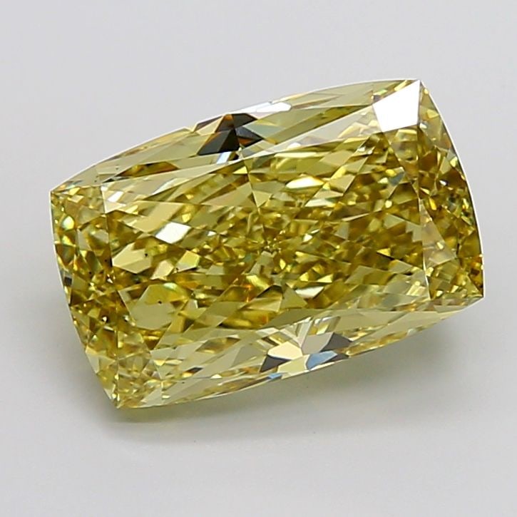 Loose Diamond - CUSHION MODIFIED 11.08ct Fancy Intense Yellow VS2: Loose Diamond - CUSHION MODIFIED 11.08ct Fancy Intense Yellow VS2 Source: This is a real non-mined Diamond that has been grown in a lab Shape: CUSHION MODIFIED Carats: 11.08 Color: Fancy Intense Yello