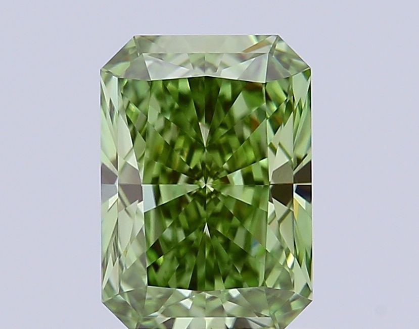 Loose Diamond - RADIANT 1.54ct Fancy Vivid Green VVS1: Loose Diamond - RADIANT 1.54ct Fancy Vivid Green VVS1 Source: This is a real non-mined Diamond that has been grown in a lab Shape: RADIANT Carats: 1.54 Color: Fancy Vivid Green Certification: IGI Vide