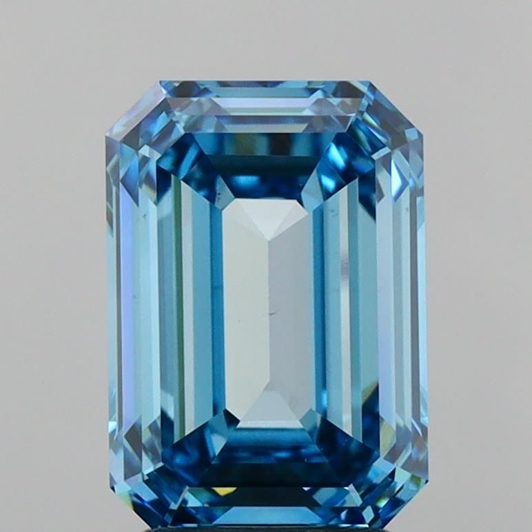 Loose Diamond - EMERALD 3.02ct Fancy Vivid Blue VS1: Loose Diamond - EMERALD 3.02ct Fancy Vivid Blue VS1 Source: This is a real non-mined Diamond that has been grown in a lab Shape: EMERALD Carats: 3.02 Color: Fancy Vivid Blue Certification: IGI Video: