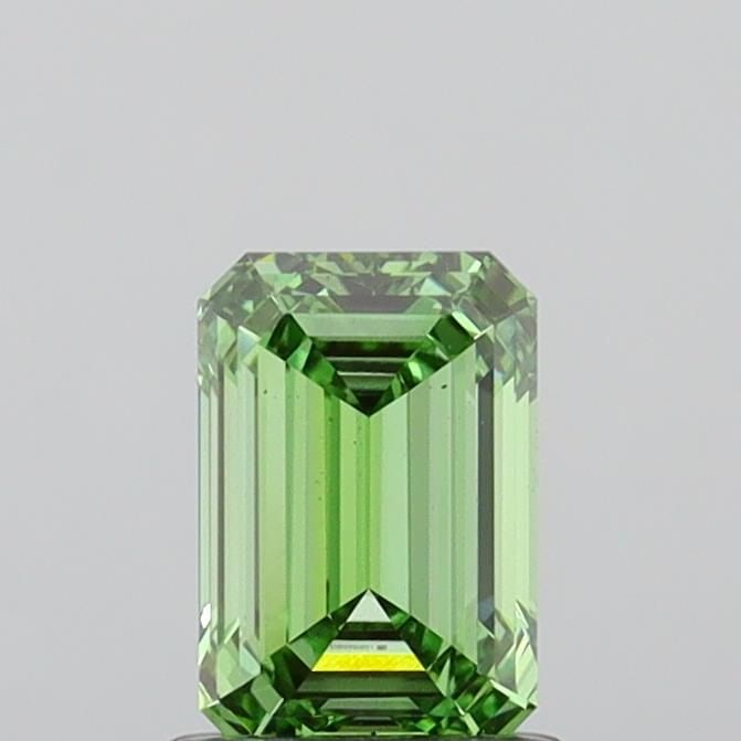 Loose Diamond - EMERALD 1.21ct Fancy Vivid Green VS1: Loose Diamond - EMERALD 1.21ct Fancy Vivid Green VS1 Source: This is a real non-mined Diamond that has been grown in a lab Shape: EMERALD Carats: 1.21 Color: Fancy Vivid Green Certification: IGI Video