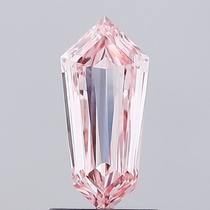 Loose Diamond - SHIELD 0.88ct Fancy Intense Pink VVS2: Loose Diamond - SHIELD 0.88ct Fancy Intense Pink VVS2 Source: This is a real non-mined Diamond that has been grown in a lab Shape: SHIELD Carats: 0.88 Color: Fancy Intense Pink Certification: IGI Vide