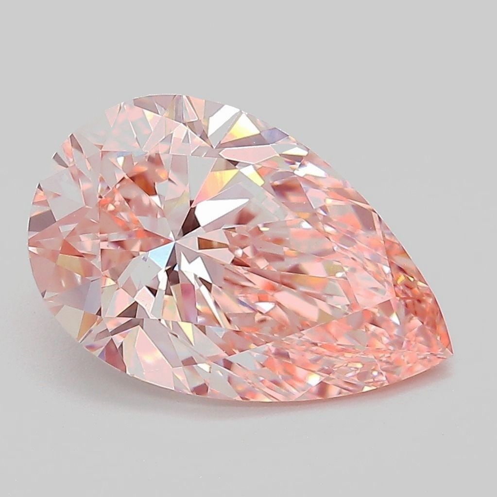 Loose Diamond - PEAR 3.5ct Fancy Intense Pink VVS2: Loose Diamond - PEAR 3.5ct Fancy Intense Pink VVS2 Source: This is a real non-mined Diamond that has been grown in a lab Shape: PEAR Carats: 3.5 Color: Fancy Intense Pink Certification: IGI Video: