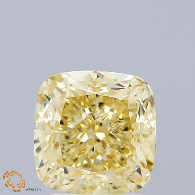 Loose Diamond - CUSHION MODIFIED 2.07ct Fancy Intense Yellow VS1: Loose Diamond - CUSHION MODIFIED 2.07ct Fancy Intense Yellow VS1 Source: This is a real non-mined Diamond that has been grown in a lab Shape: CUSHION MODIFIED Carats: 2.07 Color: Fancy Intense Yellow 