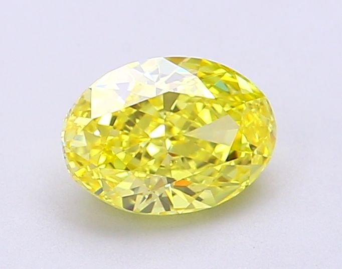 Loose Diamond - OVAL 1.14ct Fancy Vivid Yellow VS1: Loose Diamond - OVAL 1.14ct Fancy Vivid Yellow VS1 Source: This is a real non-mined Diamond that has been grown in a lab Shape: OVAL Carats: 1.14 Color: Fancy Vivid Yellow Certification: IGI Video: